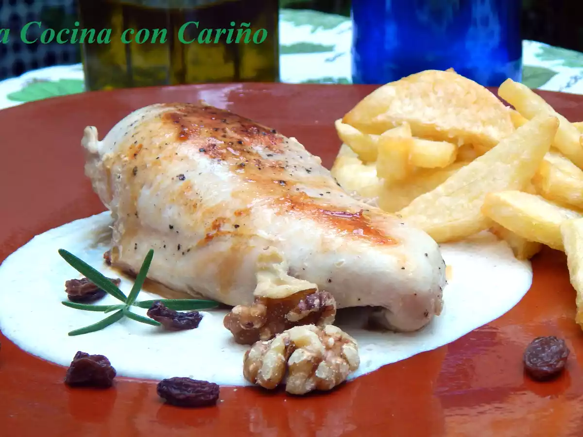 Pechugas de pollo con salsa de quesos y nueces - foto 4