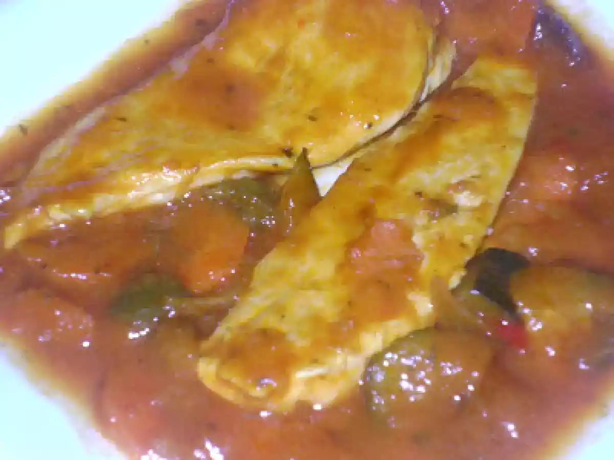 Pechugas de pollo con salsa de verduras