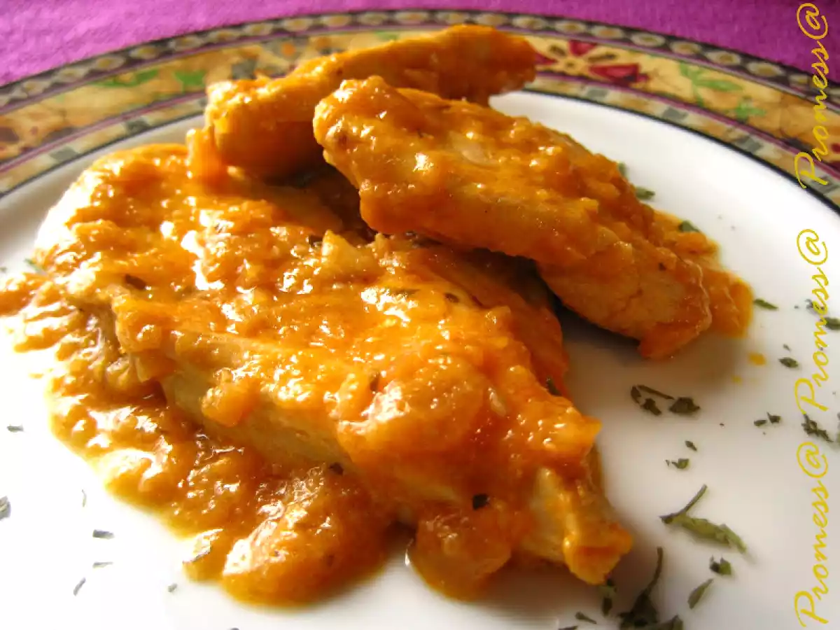 PECHUGAS DE POLLO EN SALSA CREMOSA (Marsupilami)
