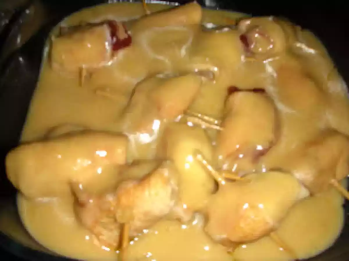 Pechugas de pollo rellenas de jamón y pera - foto 2