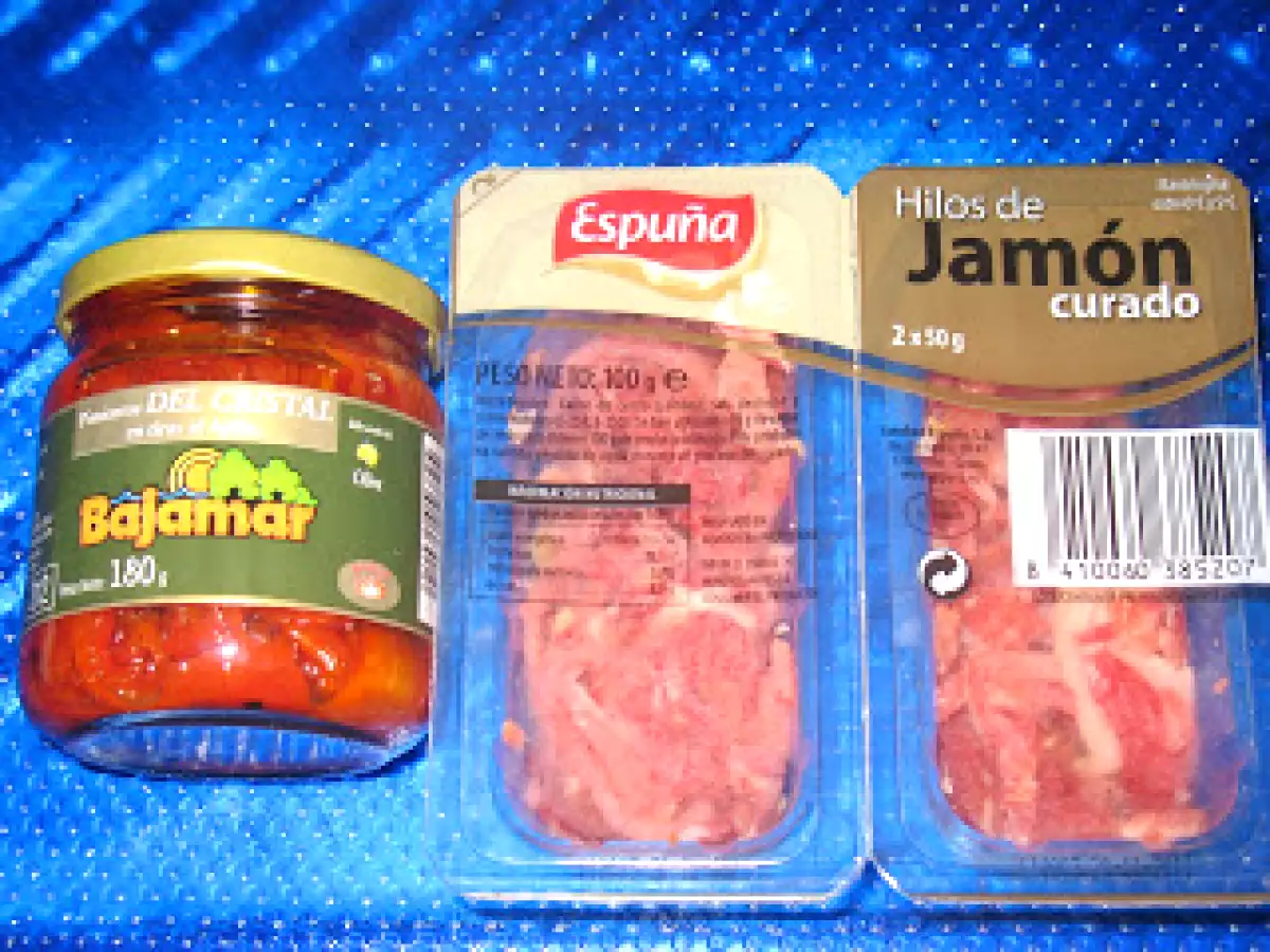 Pechugas de pollo rellenas de morcilla y pimientos del cristal - foto 3