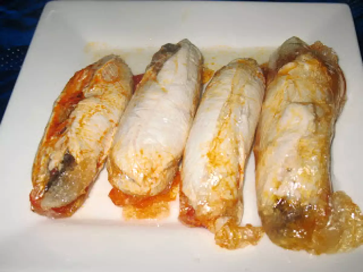 Pechugas de pollo rellenas de morcilla y pimientos del cristal - foto 14