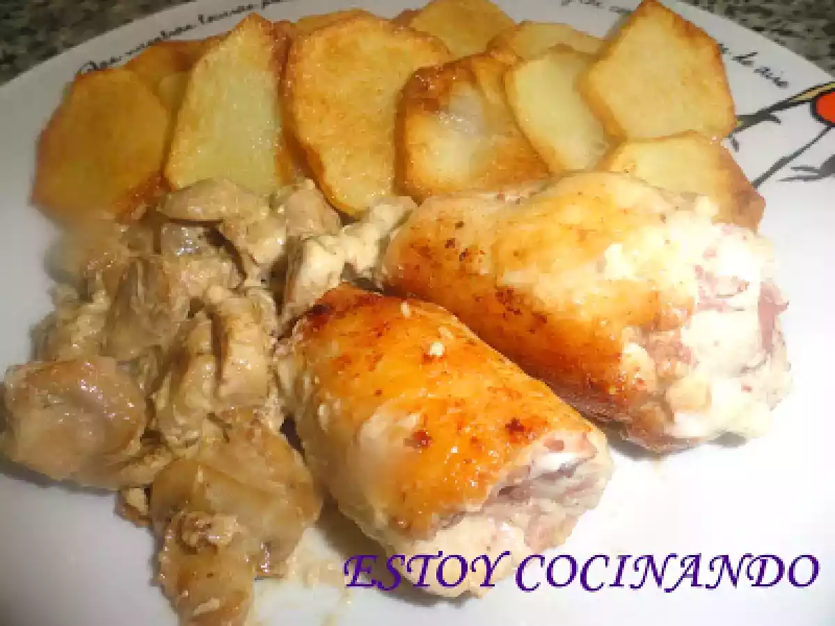 Pechugas rellenas de paté