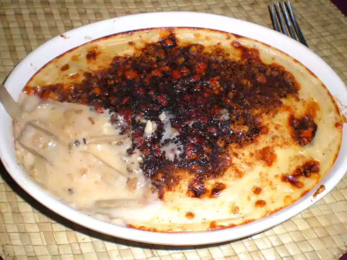 Pencas de acelgas gratinadas