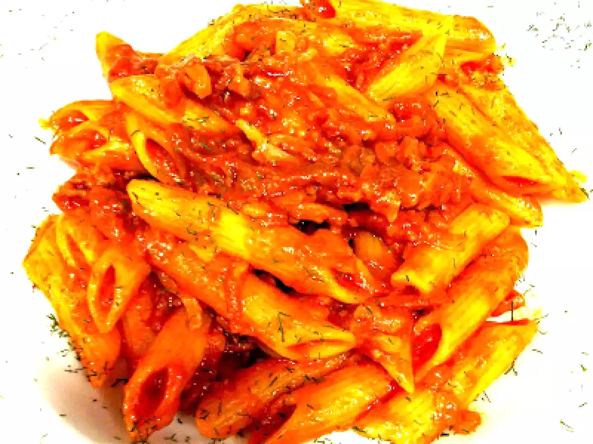 Penne Rigate con Hilos de Chorizo y Jamón Espuña y Premio - foto 2