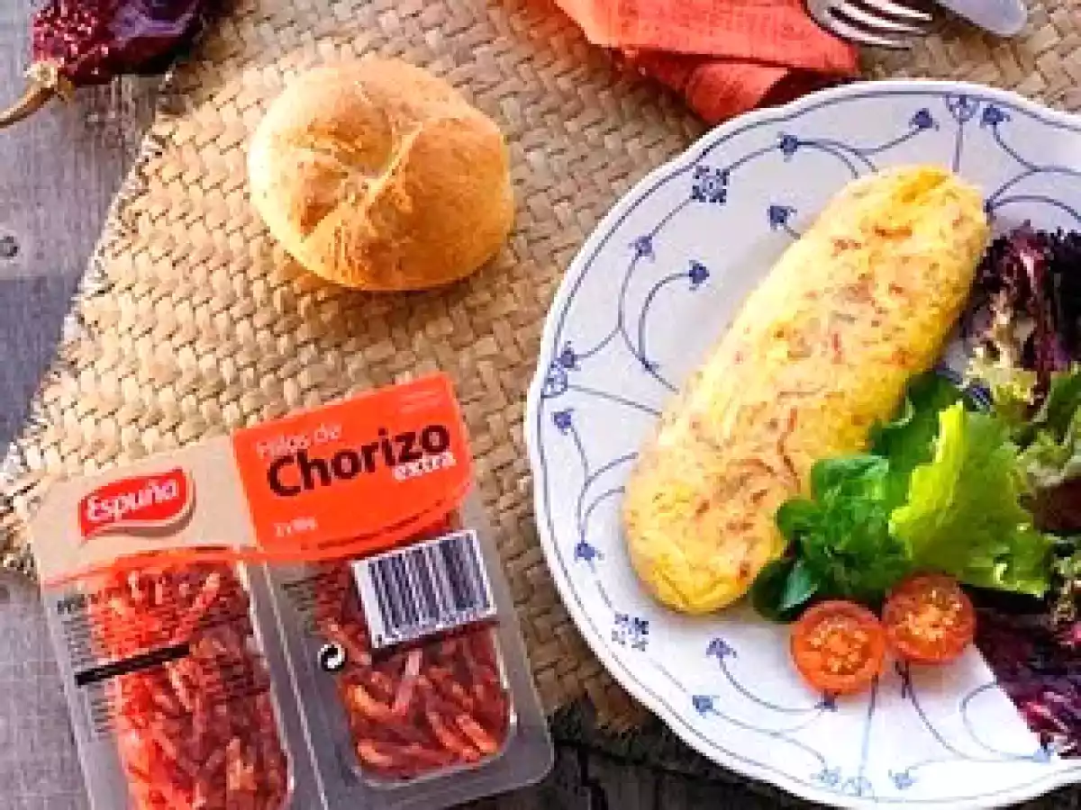 Penne Rigate con Hilos de Chorizo y Jamón Espuña y Premio - foto 4