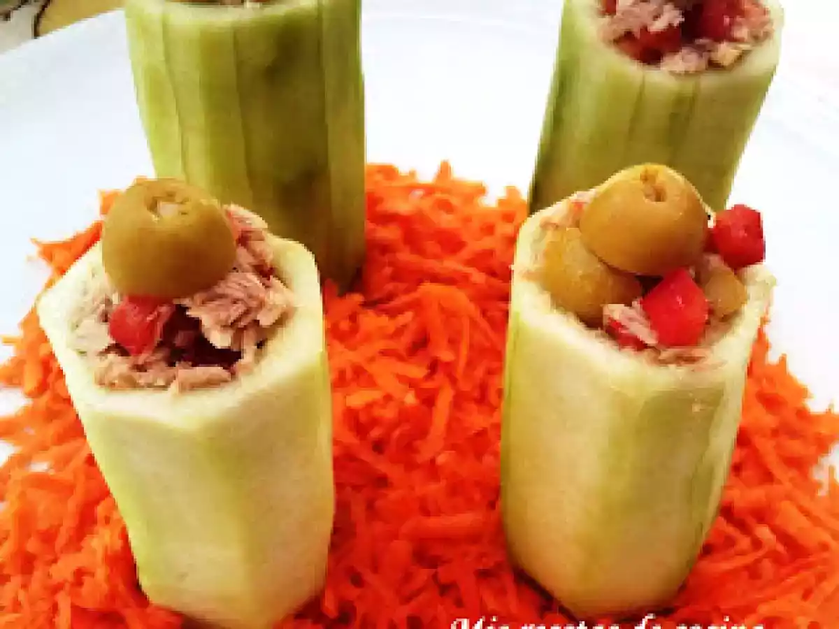 Pepinos rellenos de atún - foto 3