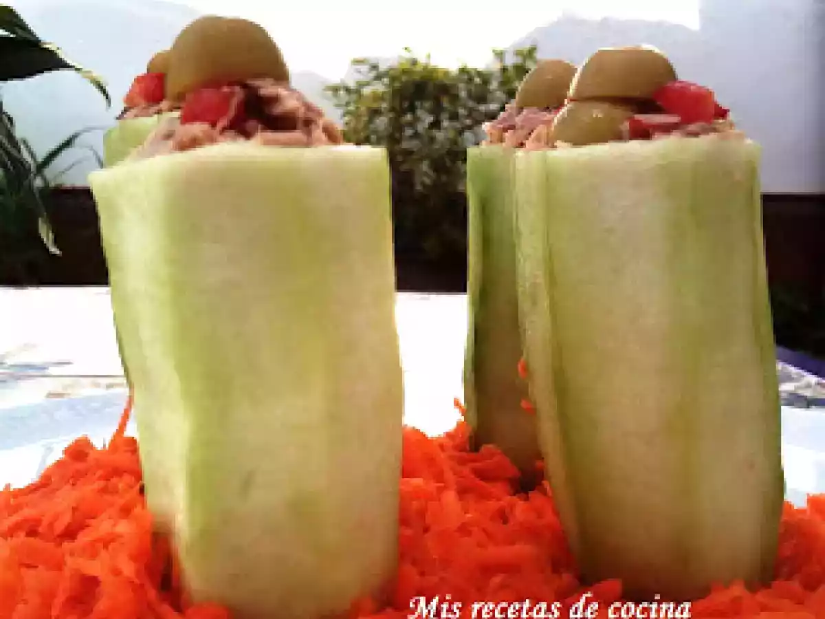 Pepinos rellenos de atún - foto 4