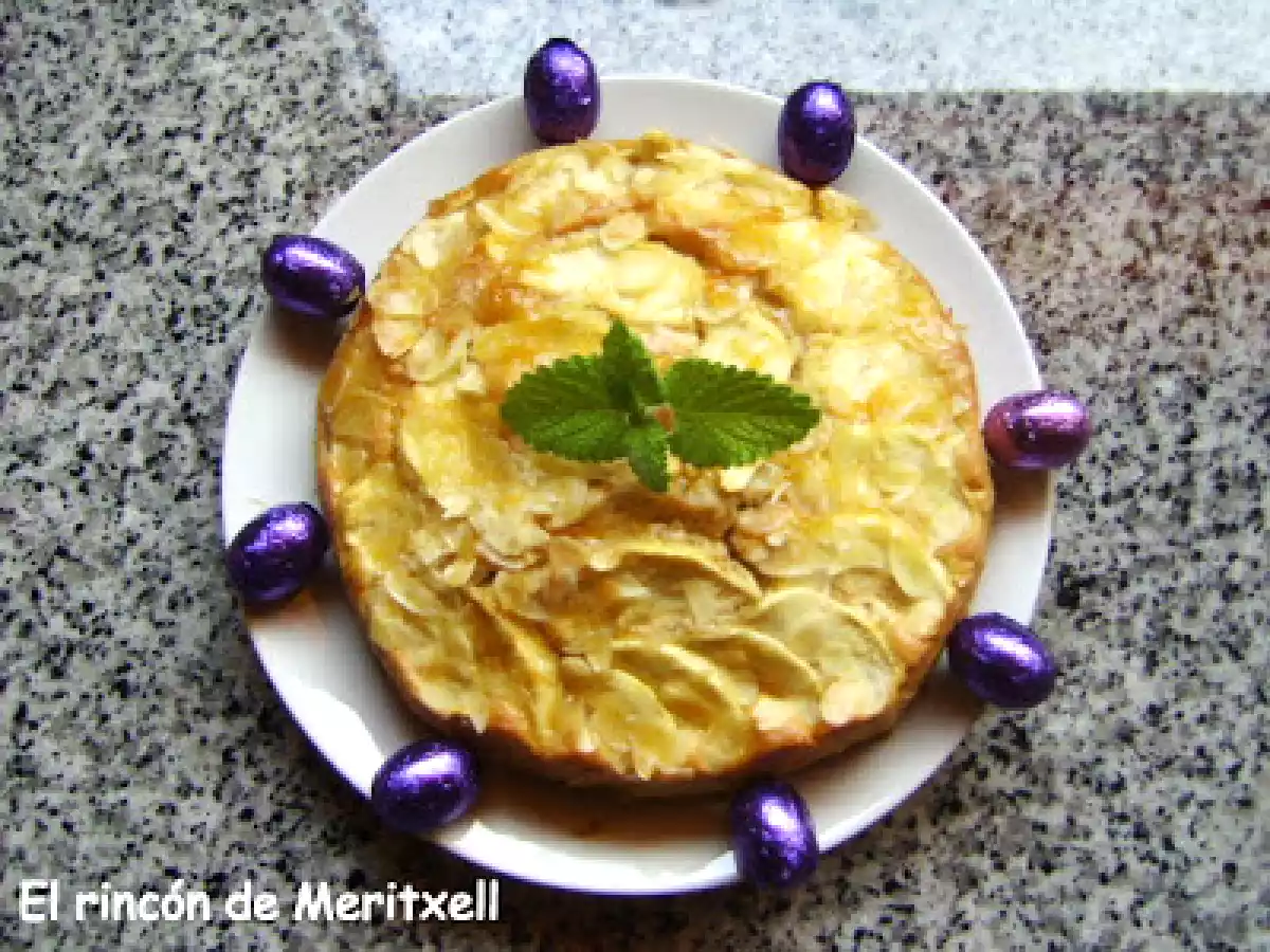 Pequeña tarta de manzana