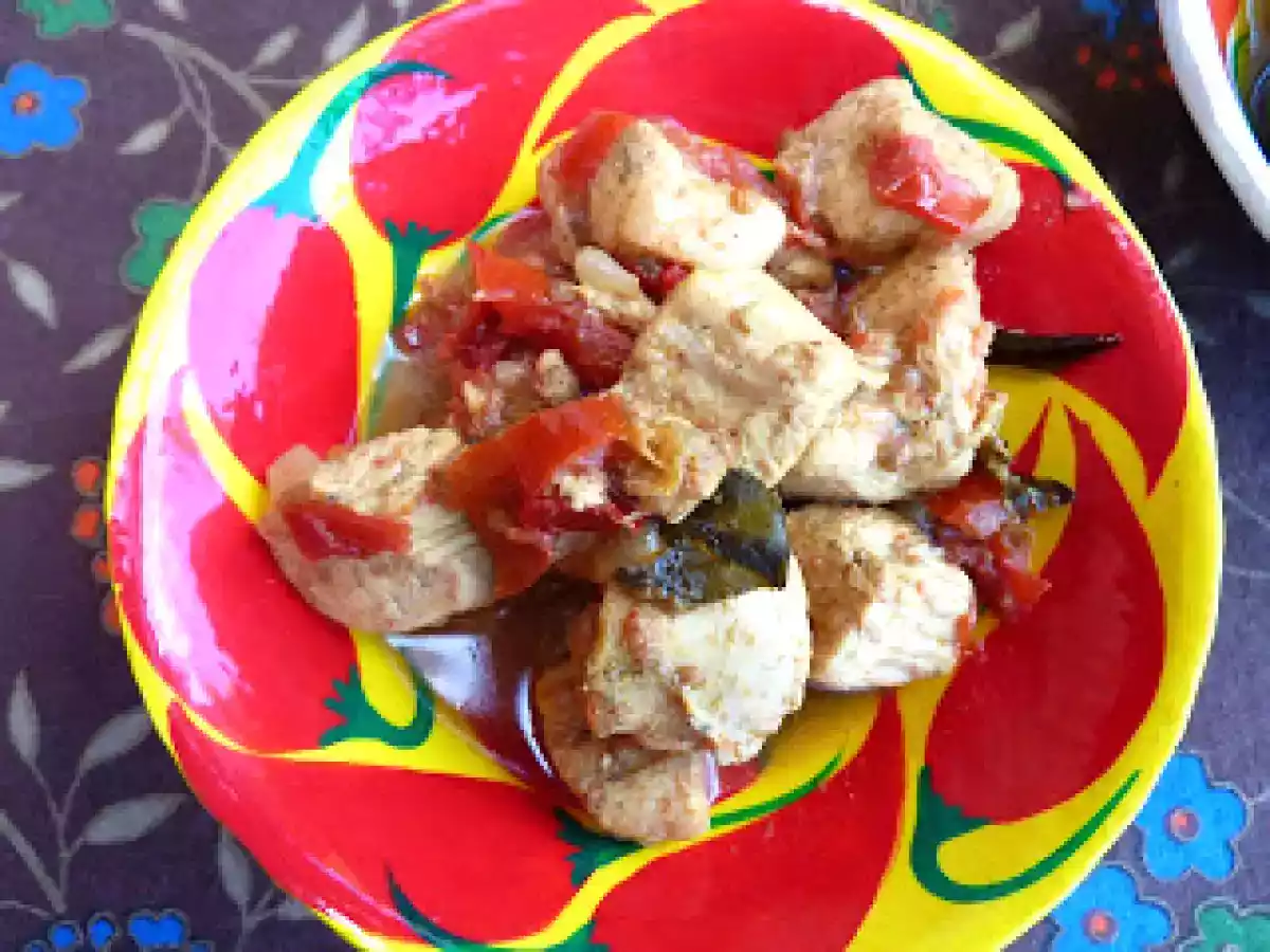 Pequeño festín asiático: Pollo Chettinad picante. - foto 2