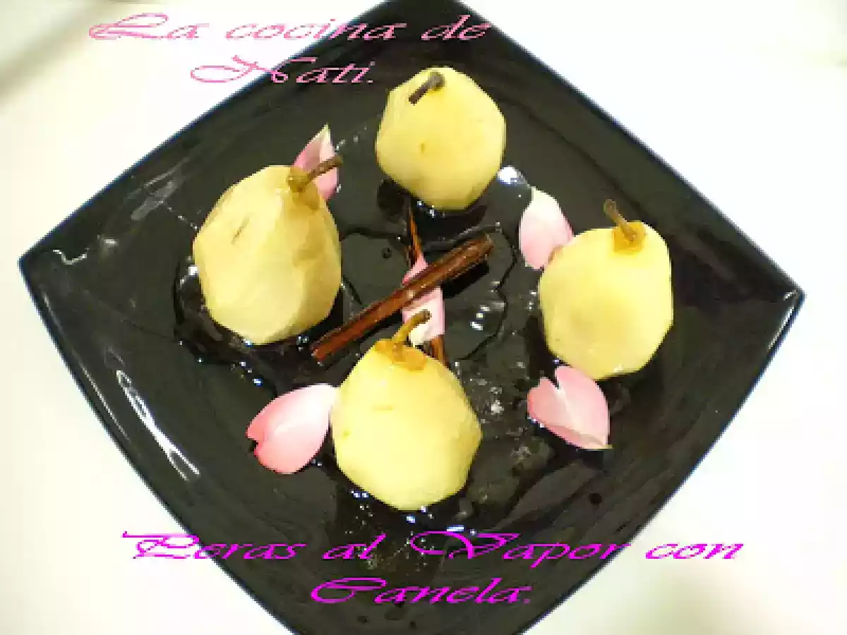 PERAS AL VAPOR CON CANELA. - foto 2