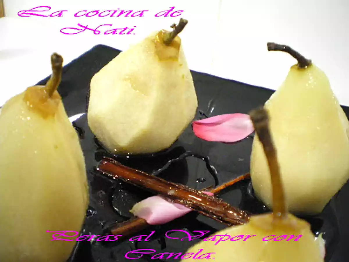 PERAS AL VAPOR CON CANELA. - foto 3