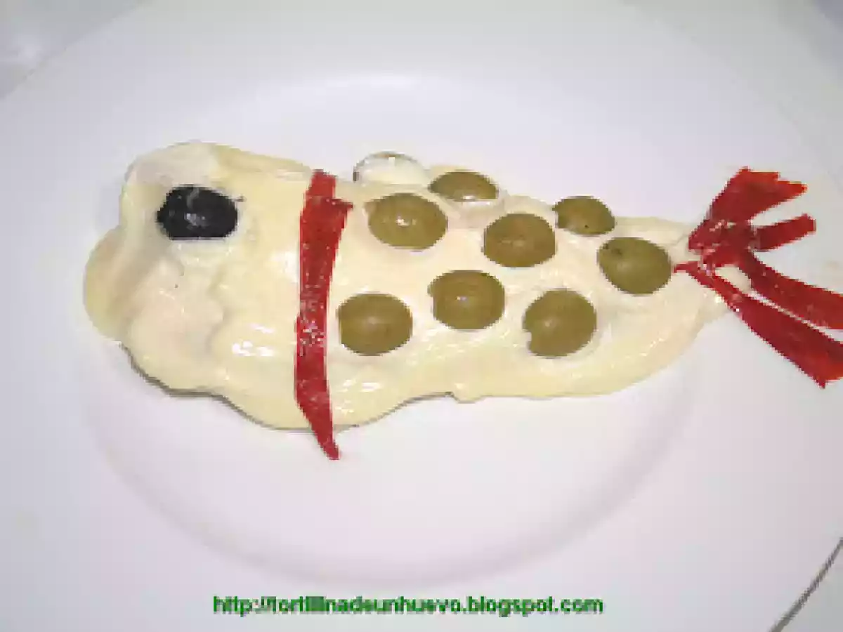 Pescadilla con mayonesa