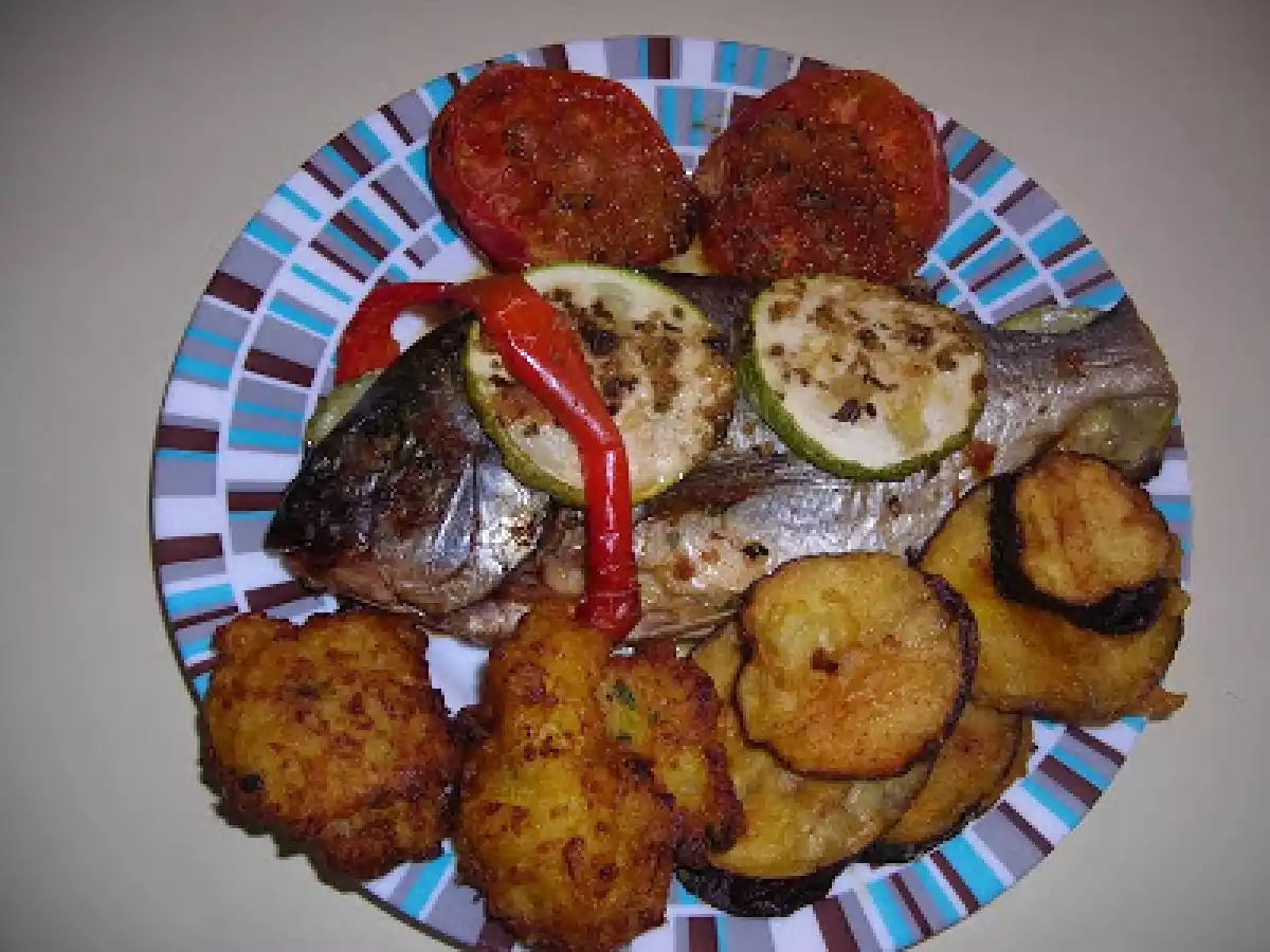 Pescado al horno con verduras - foto 2