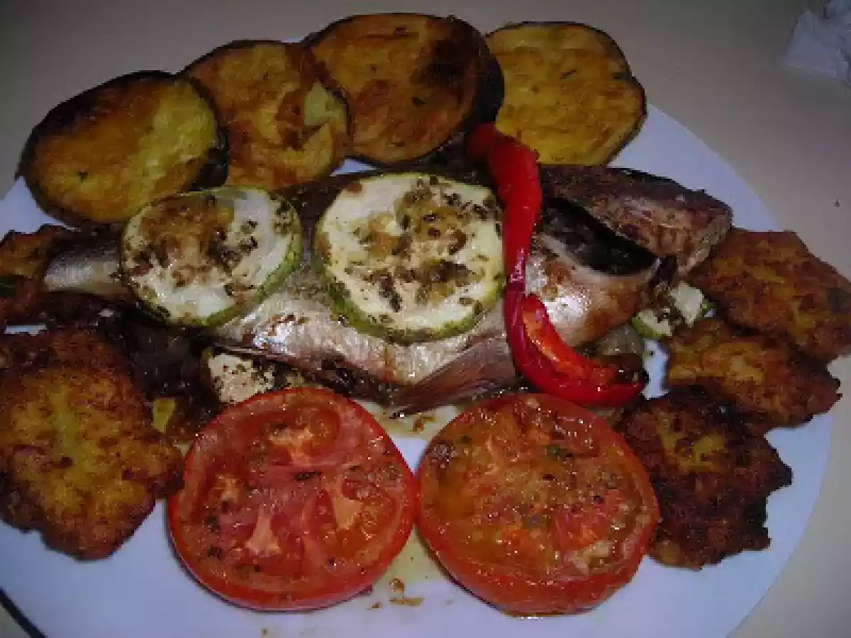 Pescado al horno con verduras - foto 3