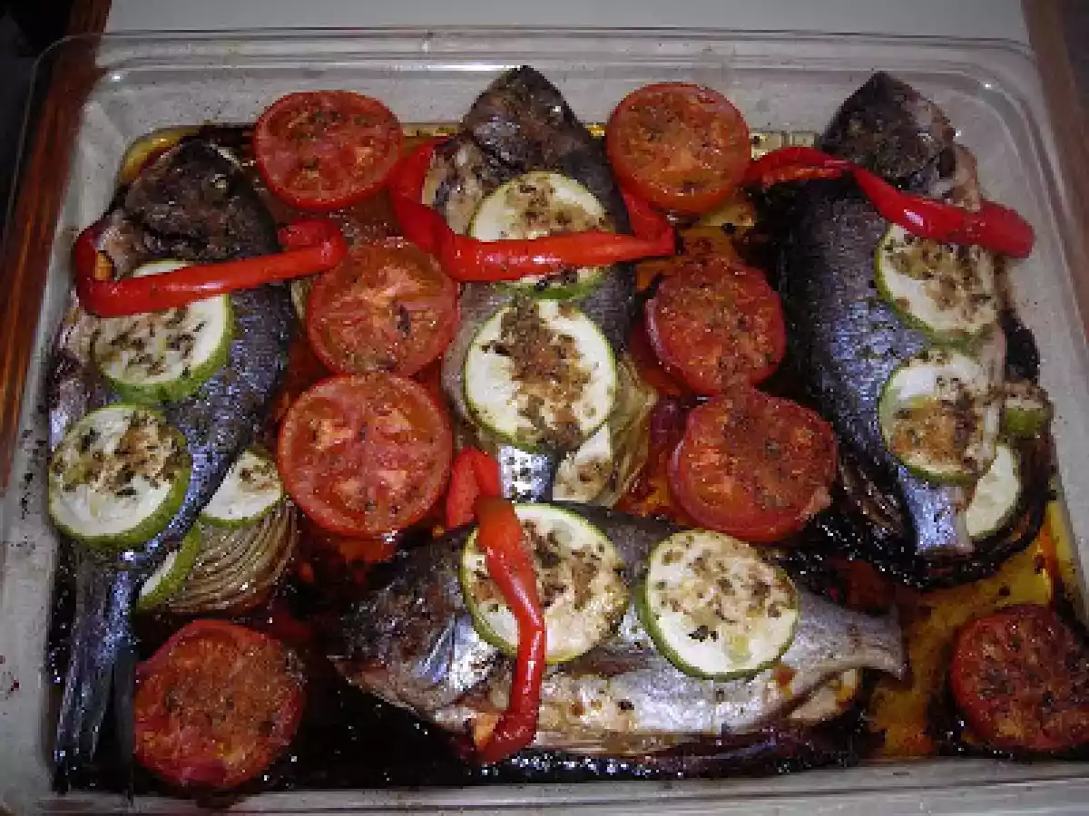 Pescado al horno con verduras - foto 6
