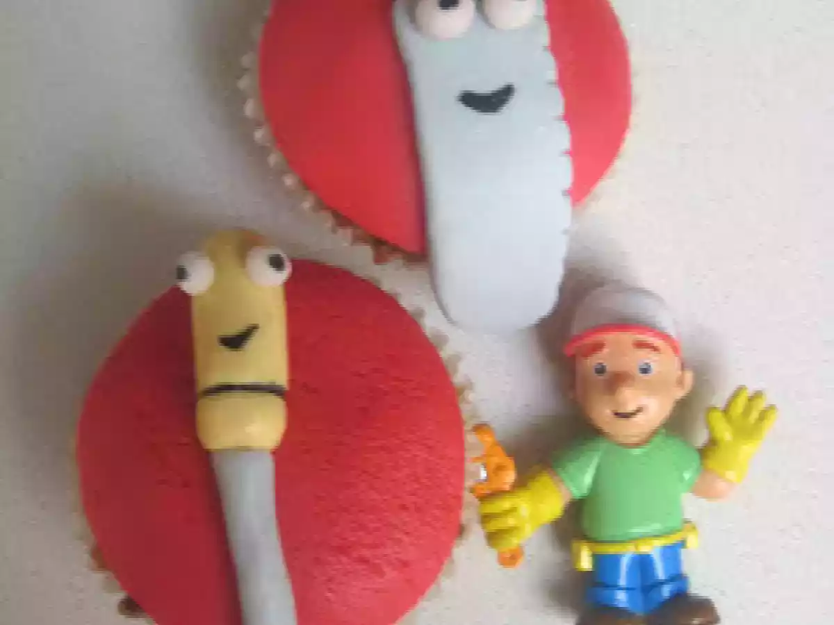 Pescado blanco en salsa de calabacín y cupcakes fondant para Álvaro - foto 6