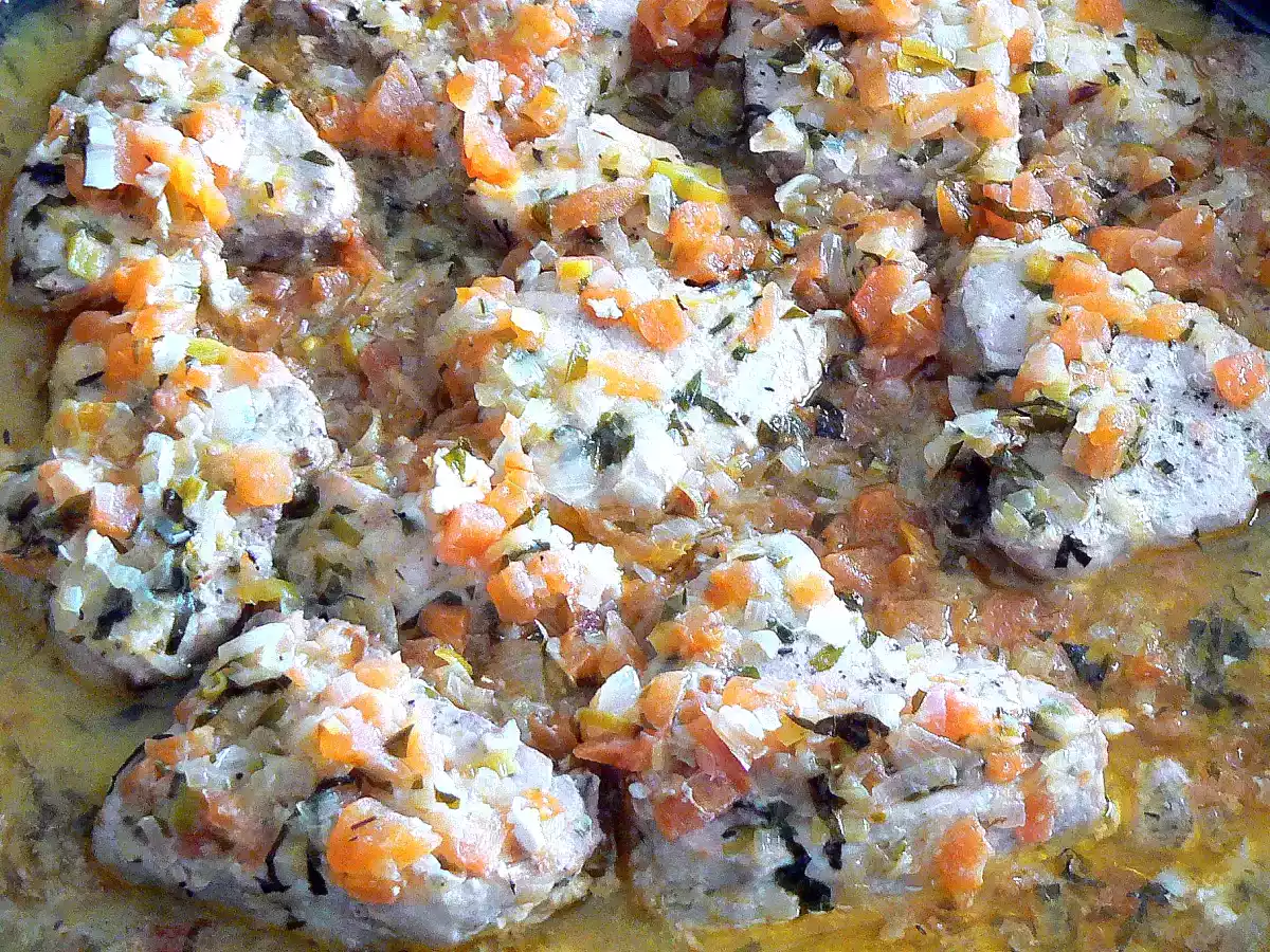 Pescado con leche de coco