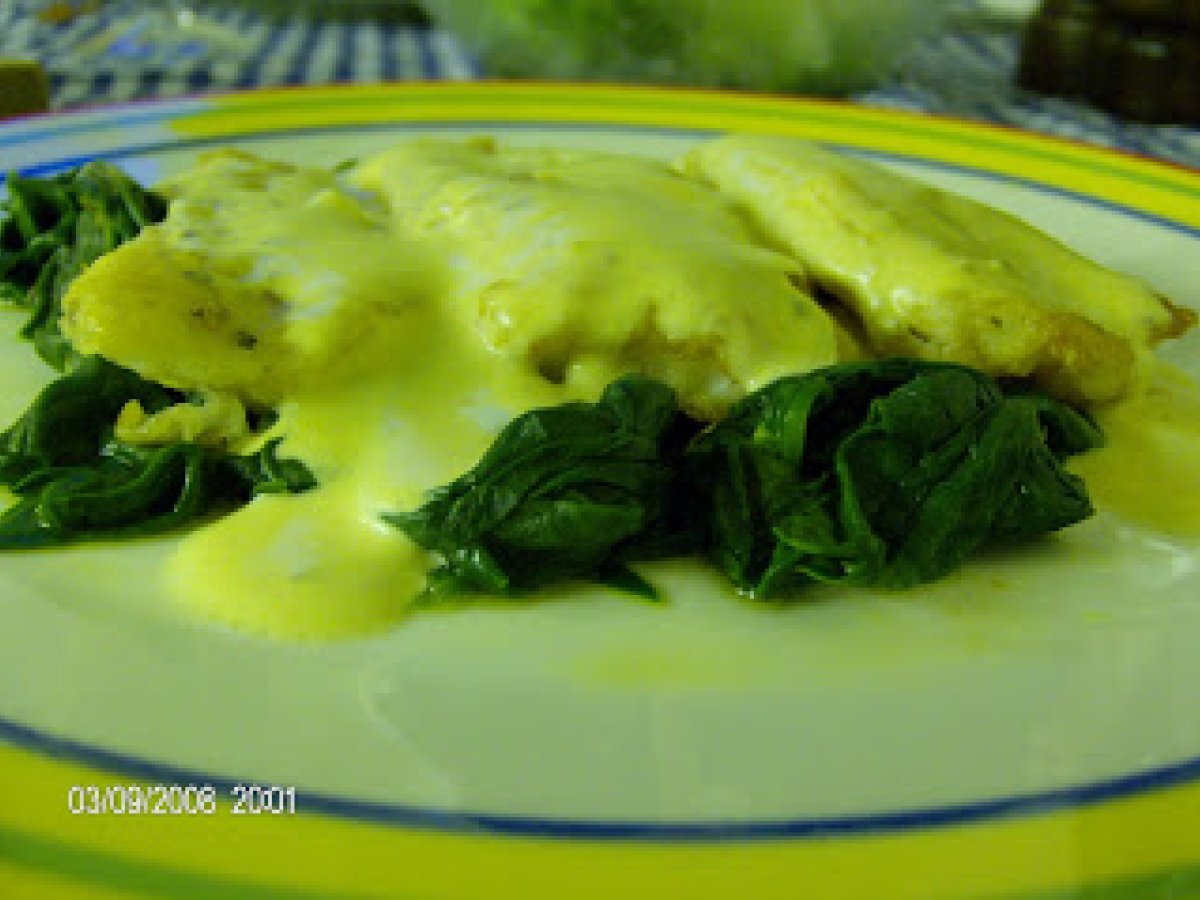 Pescado con salsa de mostaza y wasabi Receta Petitchef