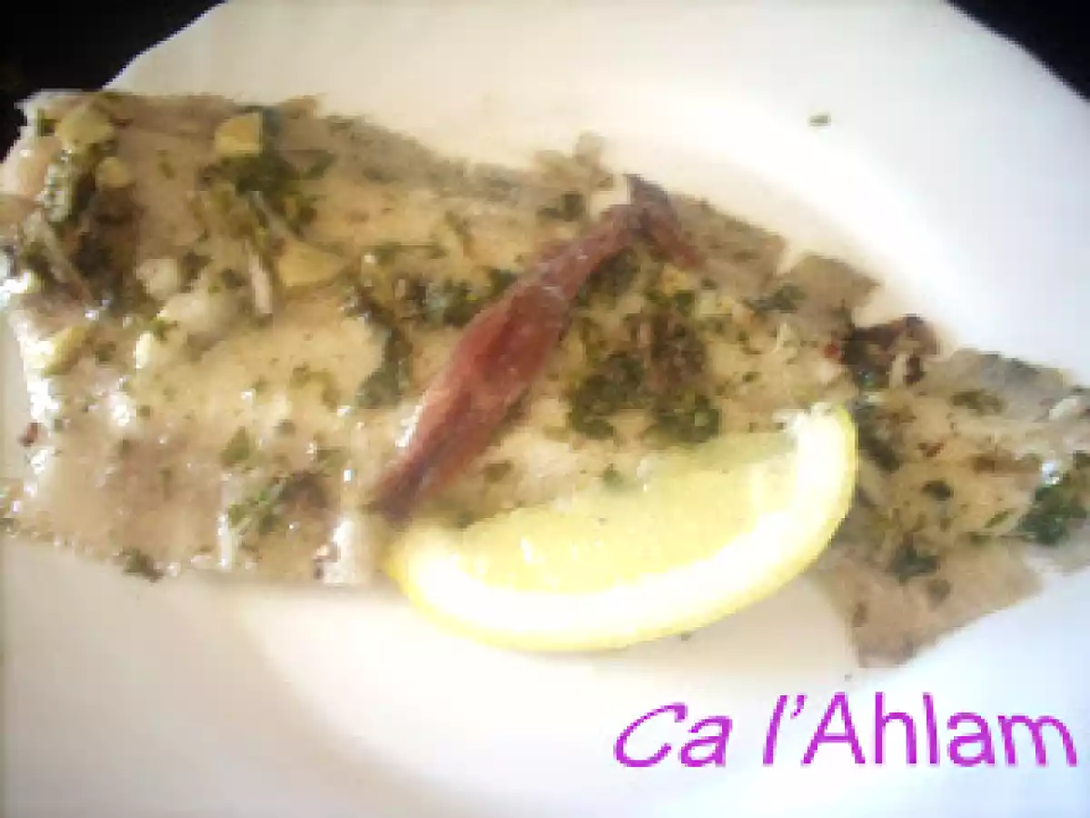 Pescado con salsa verde (receta italiana)