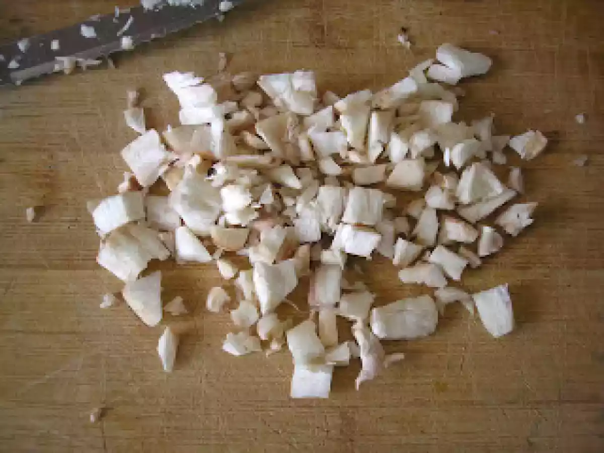 PESCADO EMPANADO CON CHAMPIÑONES RELLENOS EN HORNO TURBOCONVECCIÓN - foto 3