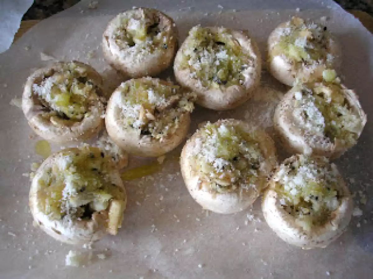 PESCADO EMPANADO CON CHAMPIÑONES RELLENOS EN HORNO TURBOCONVECCIÓN - foto 4