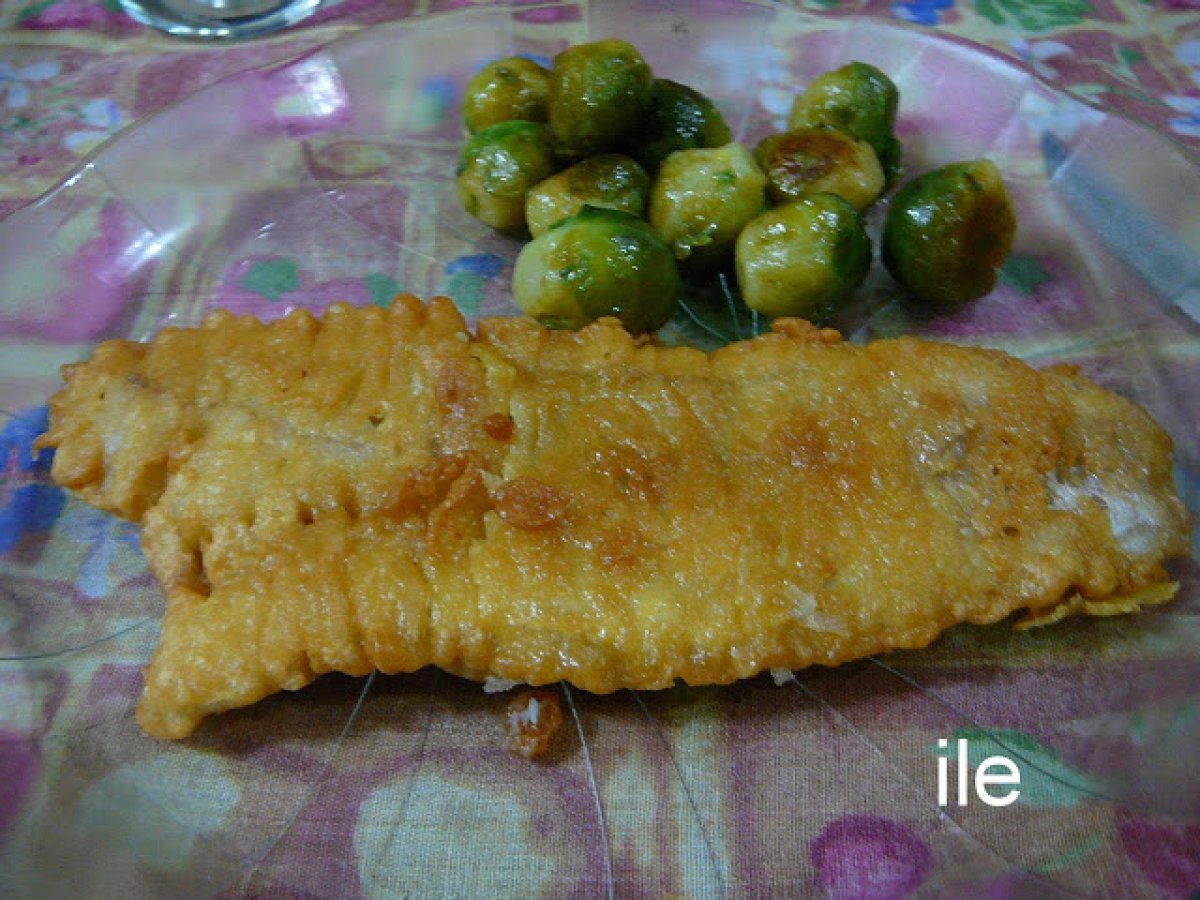 Pescado frito con harina de garbanzos y especias Receta Petitchef