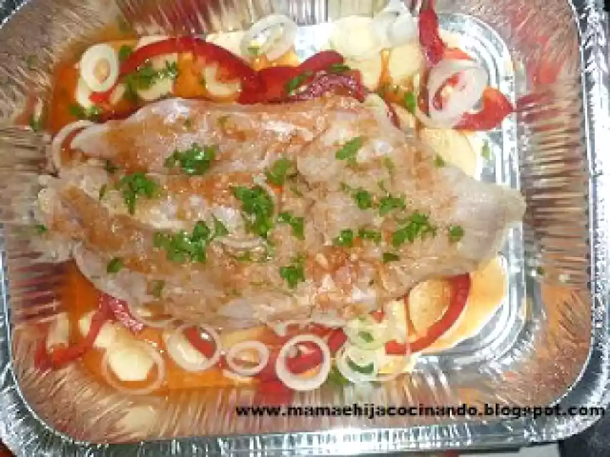 Pescado para shabat al horno con verduras