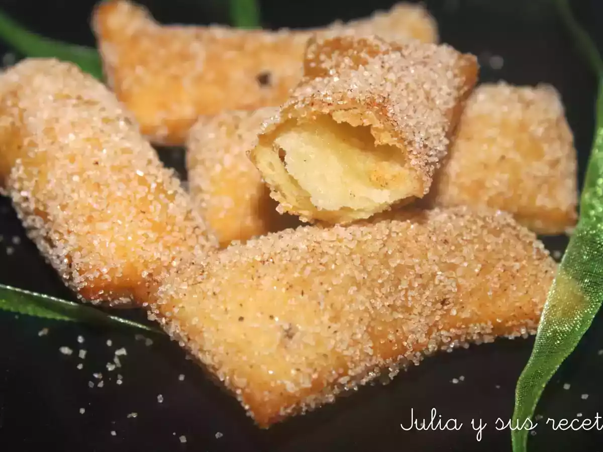 Pestinos con azucar y canela