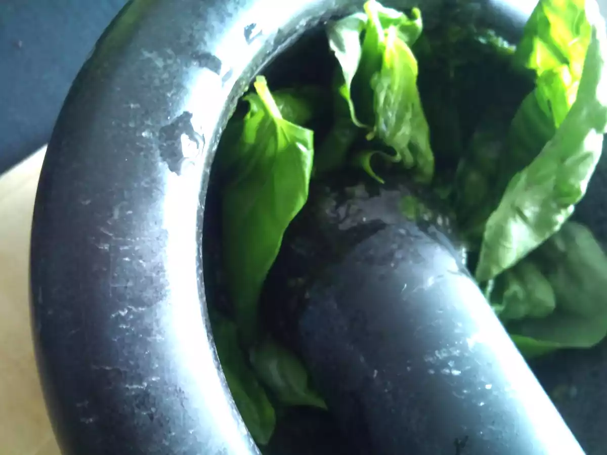 Pesto alla genovese ? Salsa Pesto a la genovesa - foto 3