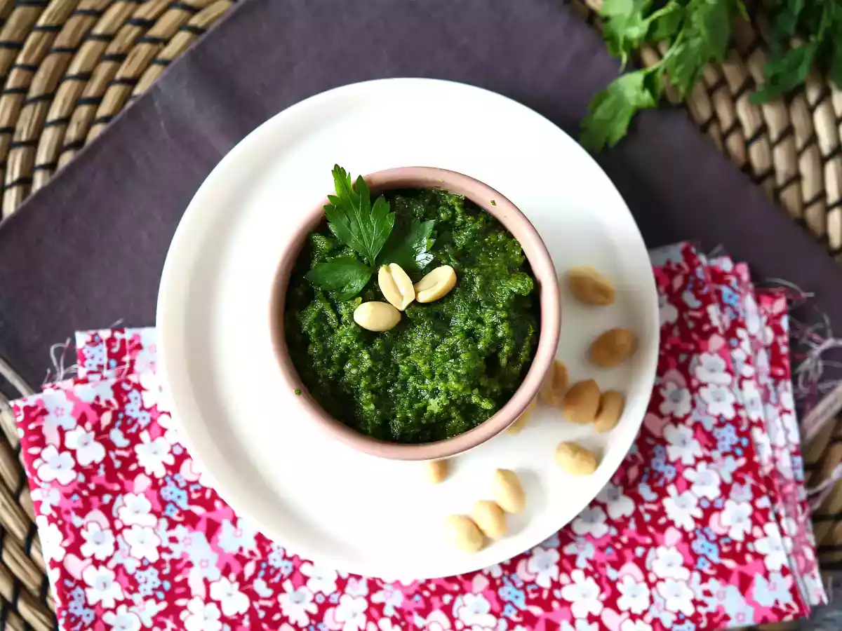 Pesto de perejil y cacahuetes - foto 4