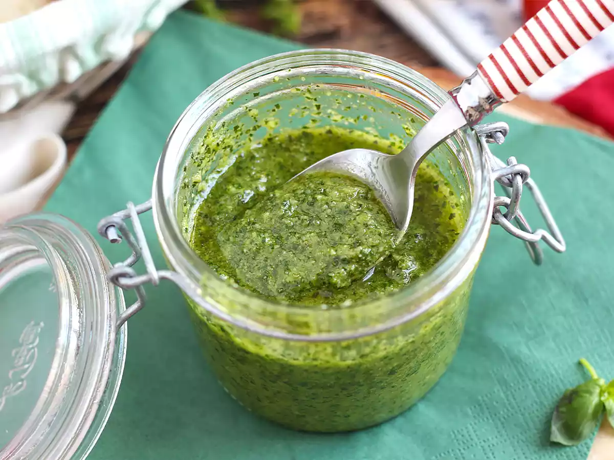 Pesto verde casero - pesto alla genovese