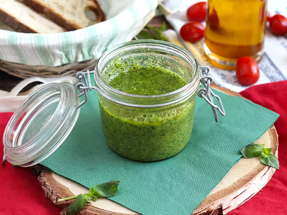 Pesto verde casero - pesto alla genovese - foto 2