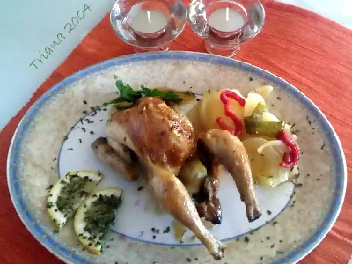 Picanton a la miel y romero