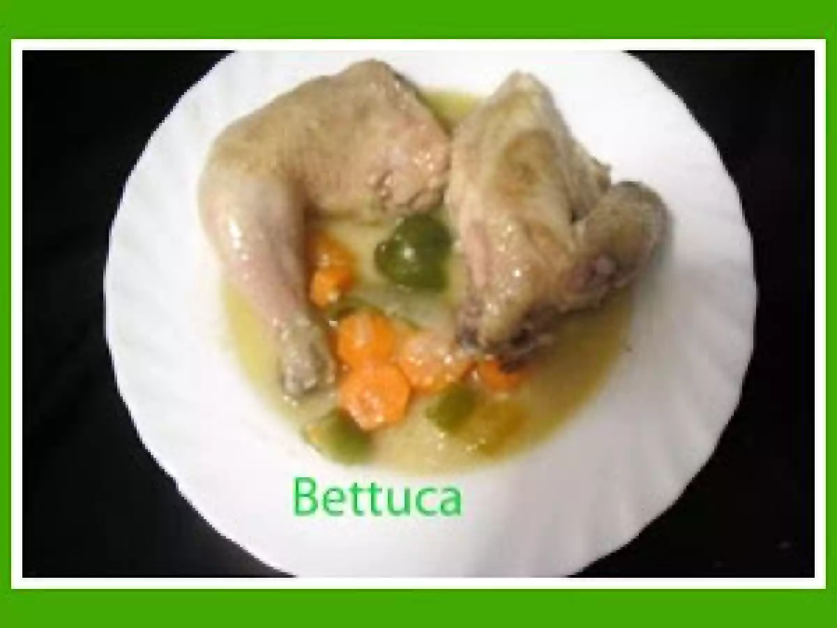 Picantones en pepitoria