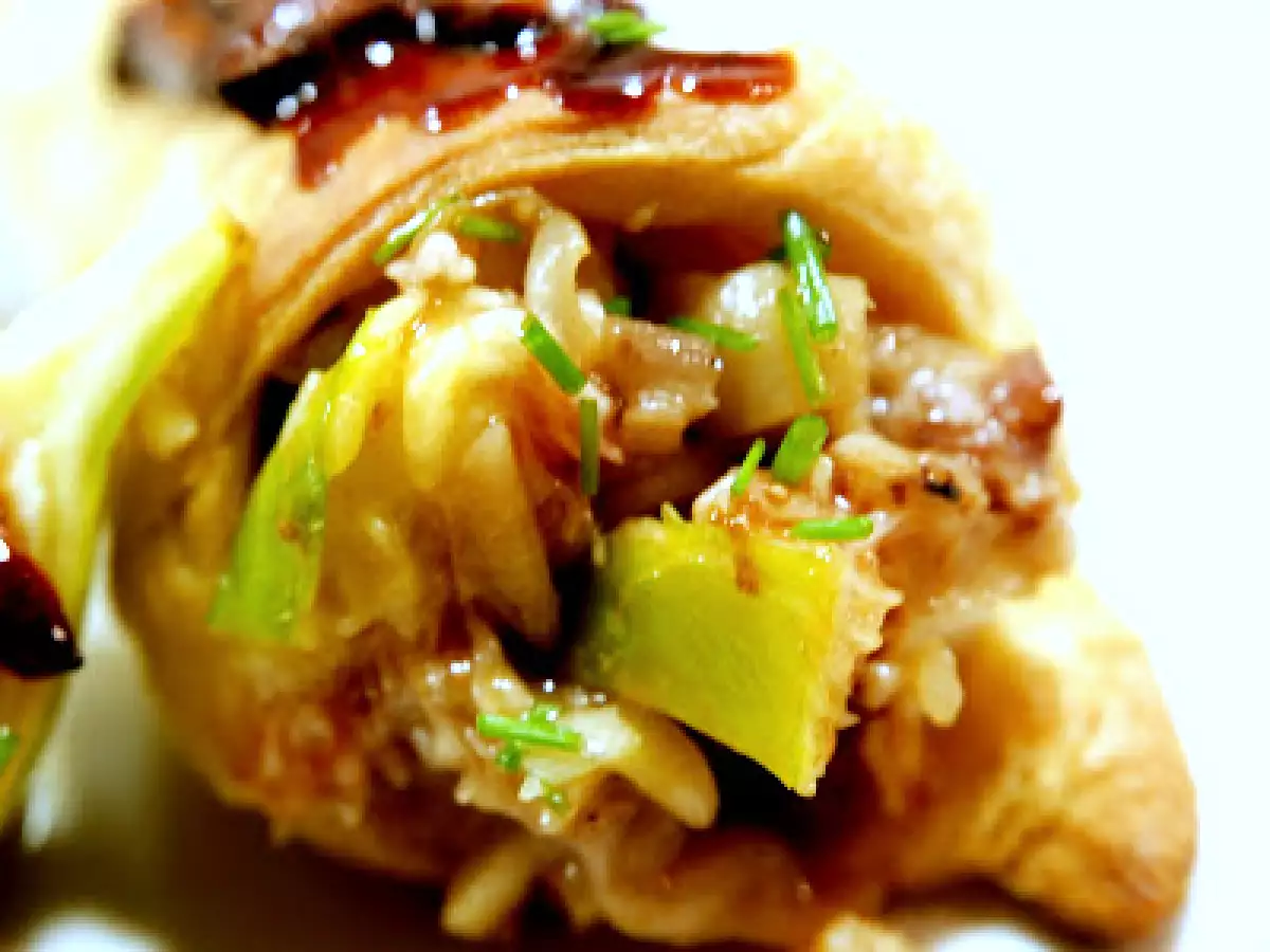 Pie de cerdo con hojaldre, higos, y piñones - foto 3