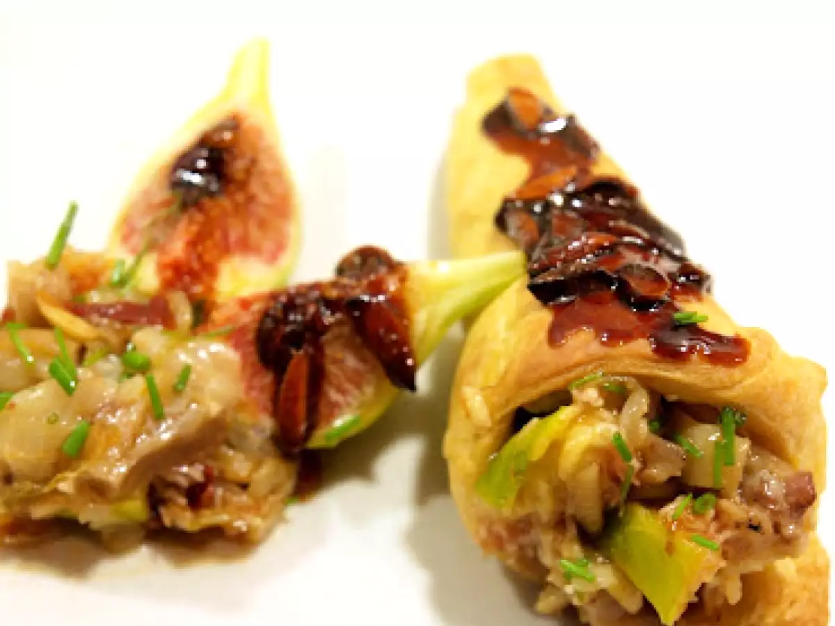Pie de cerdo con hojaldre, higos, y piñones - foto 4