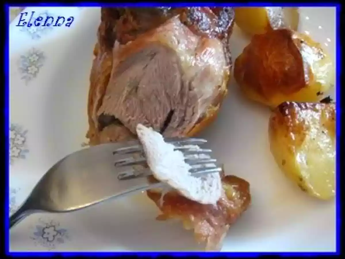 Pierna de cabrito al horno