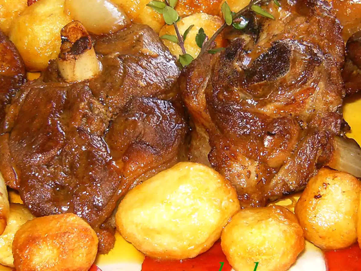 Pierna de cordero asada al horno