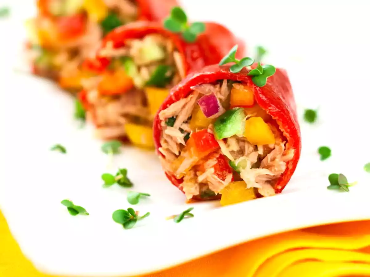Pimientos con atún