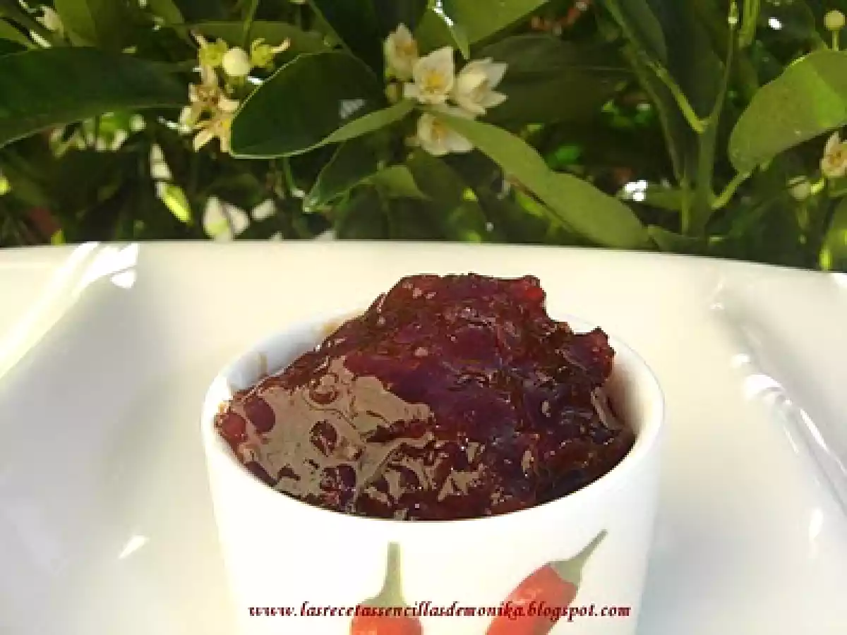 Pimientos confitados o confitura de pimientos - foto 2