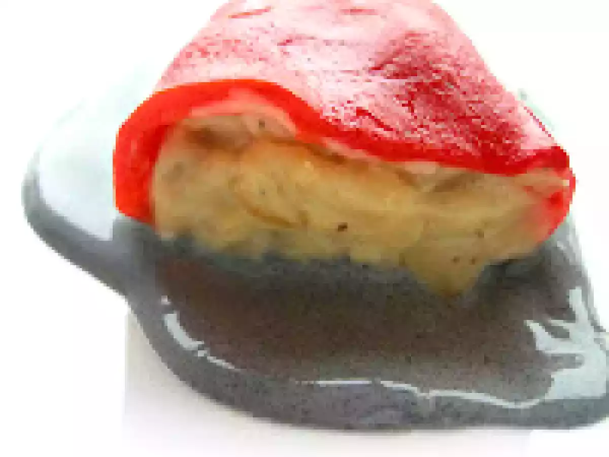 Pimientos del piquillo rellenos de bacalao. Paso a paso