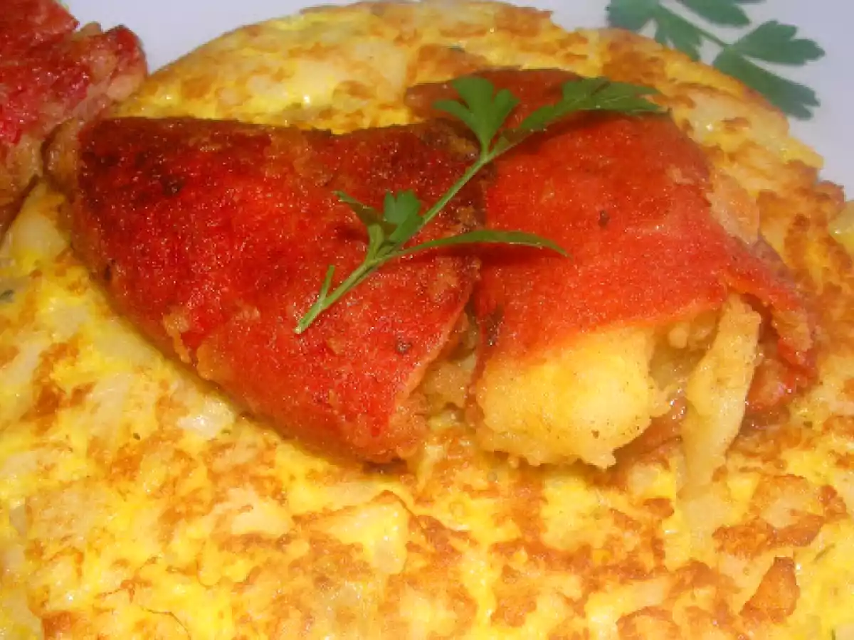 PIMIENTOS DEL PIQUILLO RELLENOS DE TORTILLA DE PATATA
