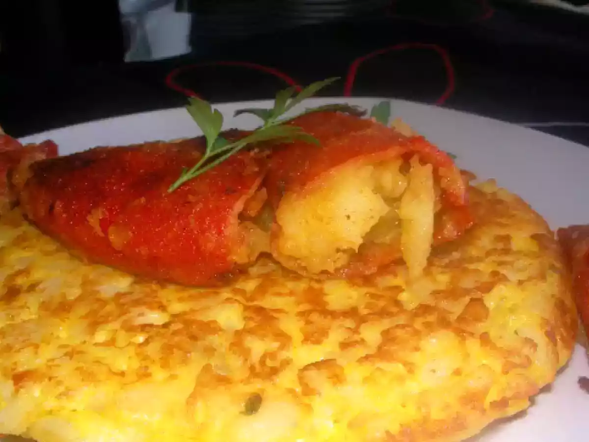 PIMIENTOS DEL PIQUILLO RELLENOS DE TORTILLA DE PATATA - foto 2