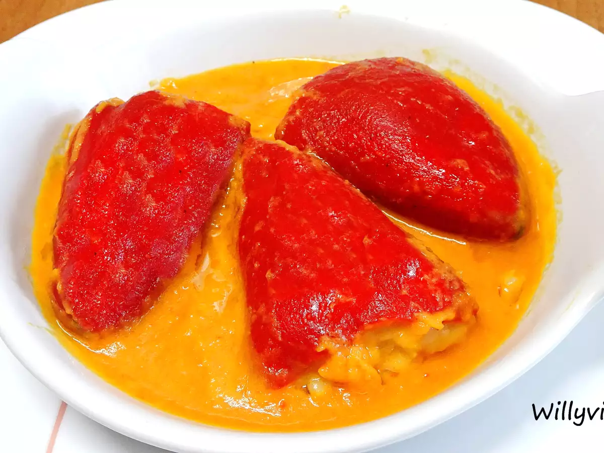 Pimientos rellenos de marisco - foto 3