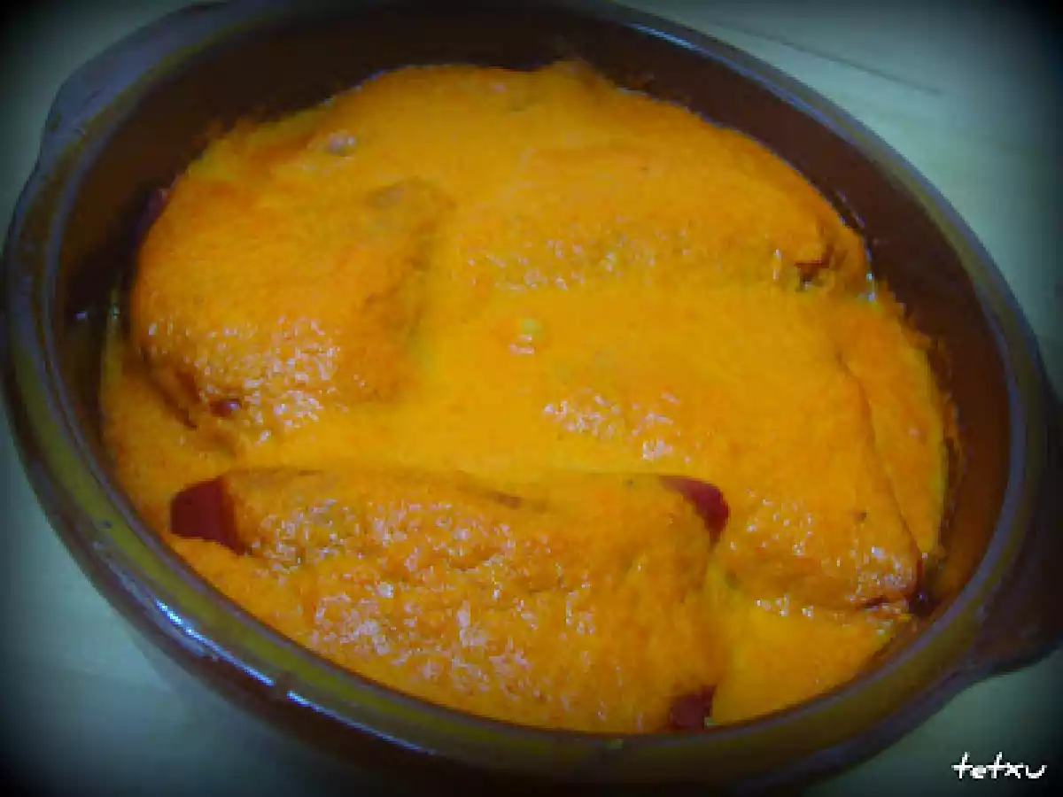 Pimientos Rellenos de Merluza y Langostinos (fussioncook)