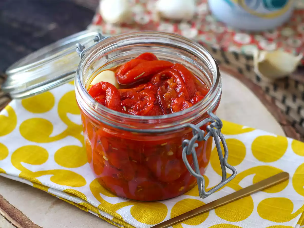 Pimientos rojos asados en freidora de aire - foto 3