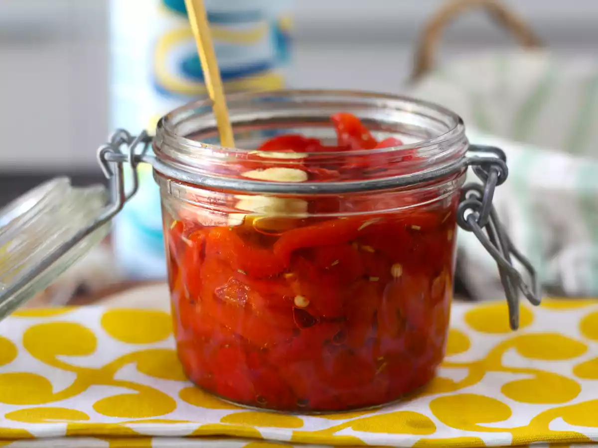 Pimientos rojos asados en freidora de aire - foto 5