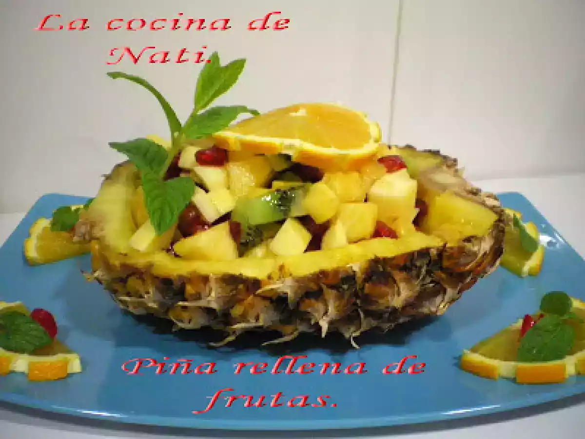 Piña rellena de frutas - foto 2