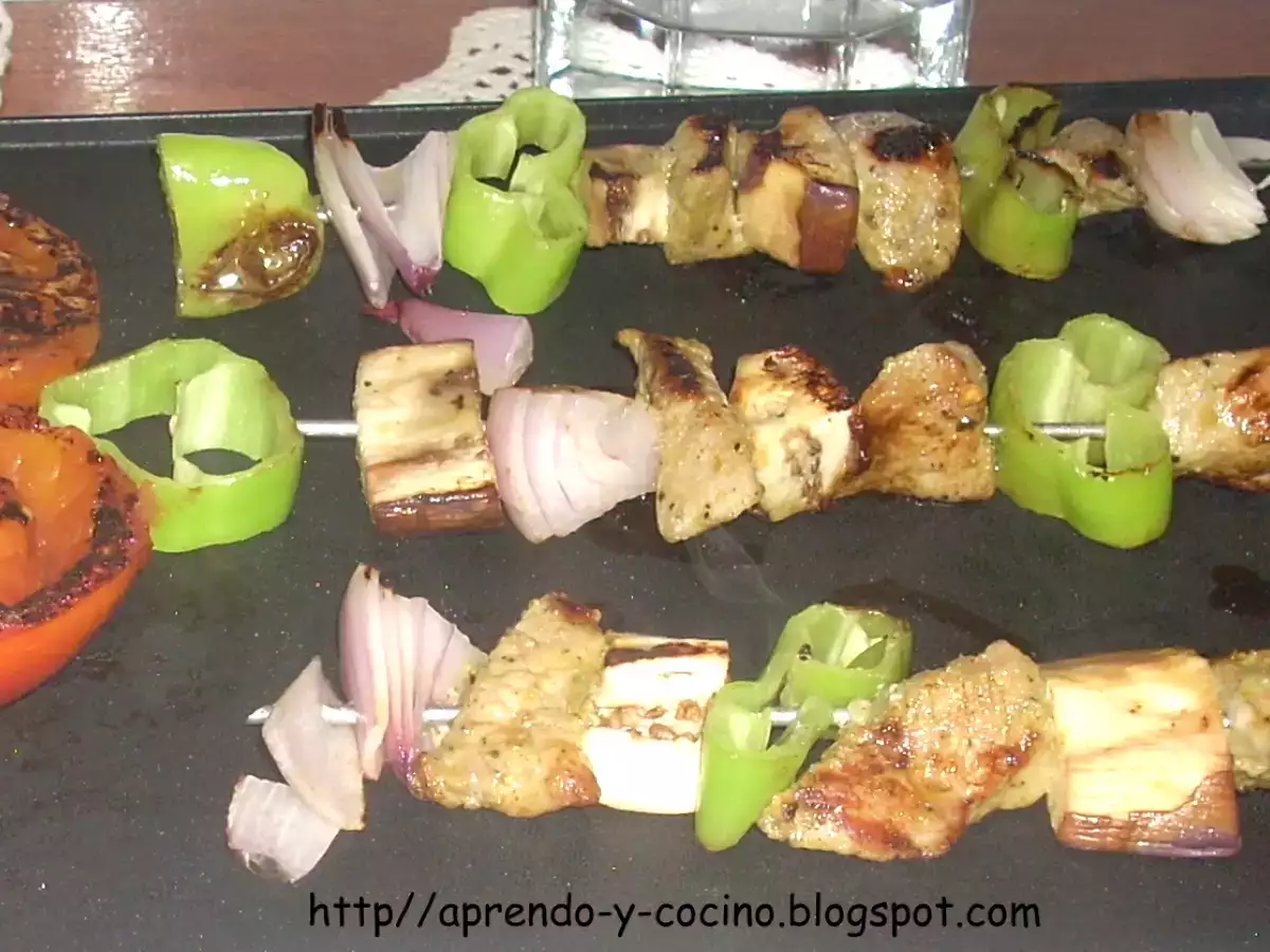 Pinchitos de cerdo (Brochetas)